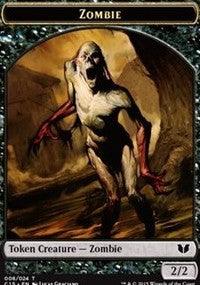 Zombie // Spirit (022) Double-Sided Token [Commander 2015 Tokens] | Tabernacle Games