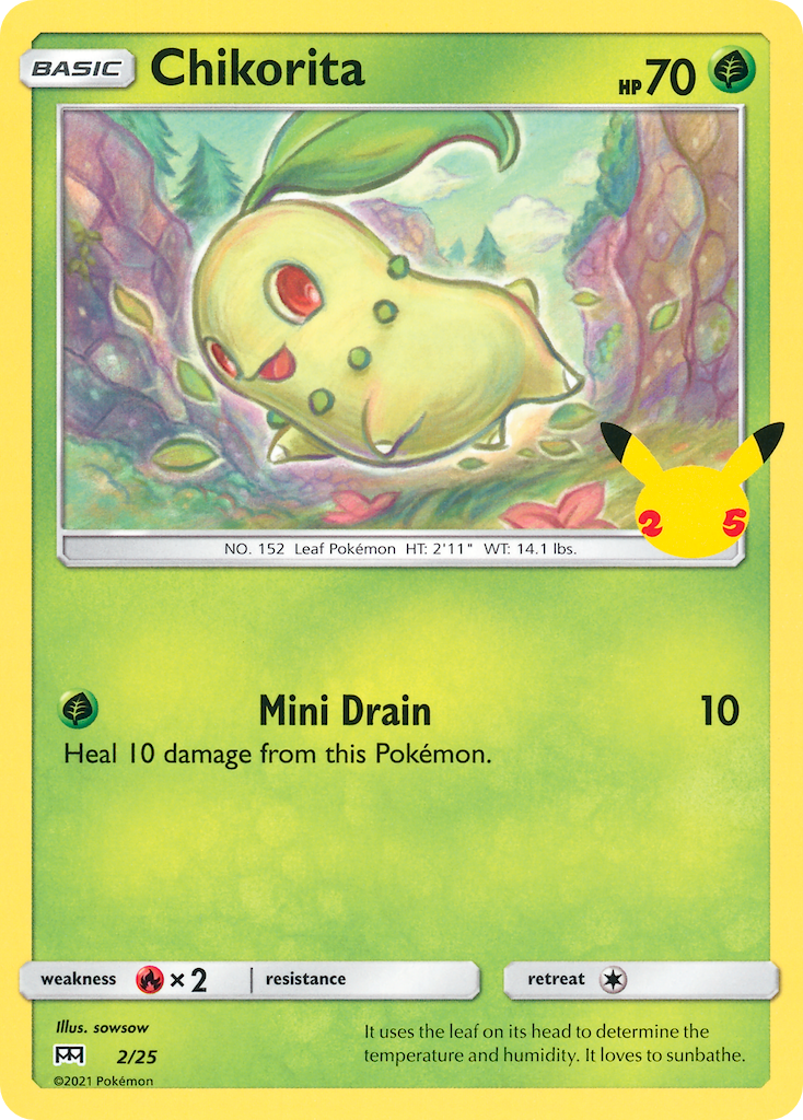 Chikorita (2/25) [McDonald's 25th Anniversary] | Tabernacle Games