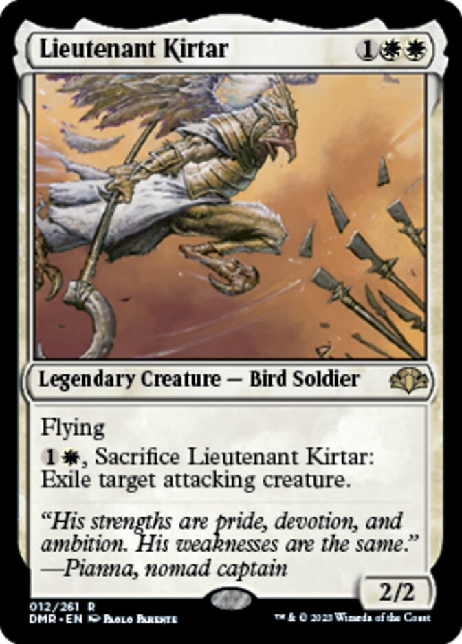 Lieutenant Kirtar [Dominaria Remastered] | Tabernacle Games