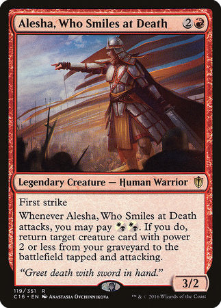 Alesha, Who Smiles at Death [Commander 2016] | Tabernacle Games