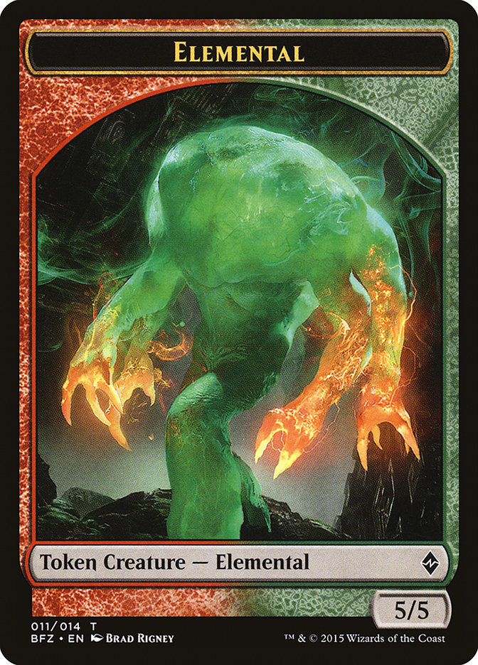 Elemental (011/014) [Battle for Zendikar Tokens] | Tabernacle Games