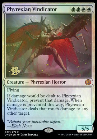 Phyrexian Vindicator [Phyrexia: All Will Be One Prerelease Promos] | Tabernacle Games