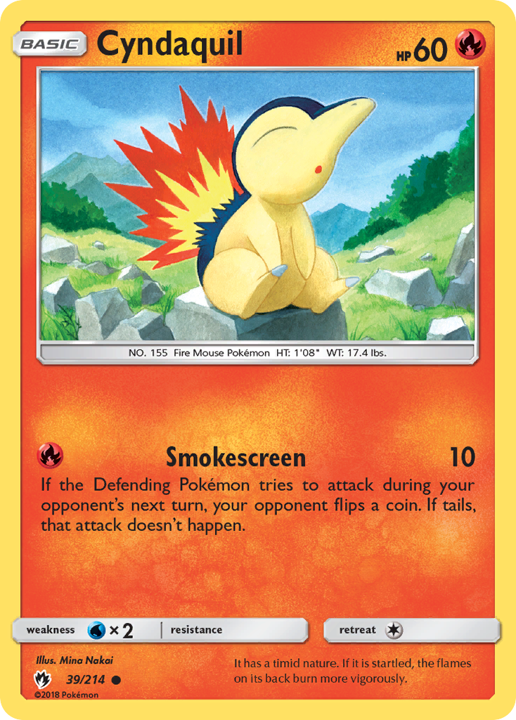 Cyndaquil (39/214) [Sun & Moon: Lost Thunder] | Tabernacle Games