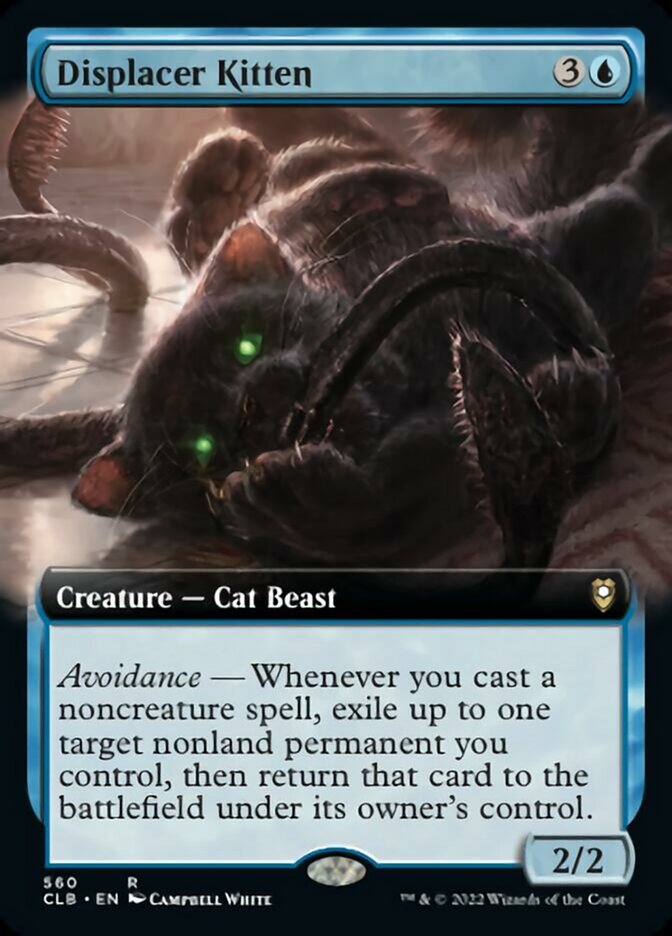 Displacer Kitten (Extended Art) [Commander Legends: Battle for Baldur's Gate] | Tabernacle Games