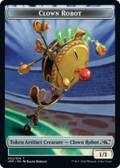 Clown Robot (002) // Food (010) Double-sided Token [Unfinity Tokens] | Tabernacle Games