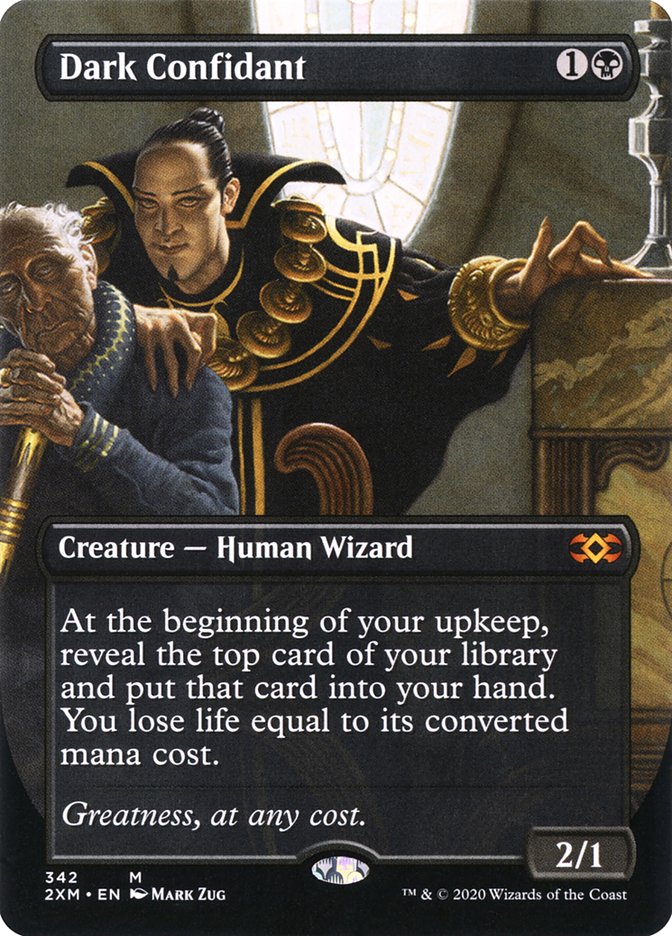 Dark Confidant (Borderless) [Double Masters] | Tabernacle Games