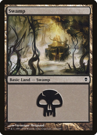 Swamp (240a) [Zendikar] | Tabernacle Games