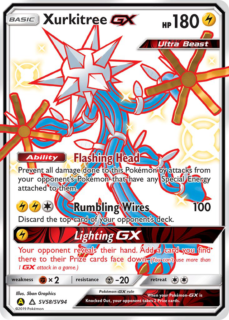 Xurkitree GX (SV58/SV94) [Sun & Moon: Hidden Fates - Shiny Vault] | Tabernacle Games