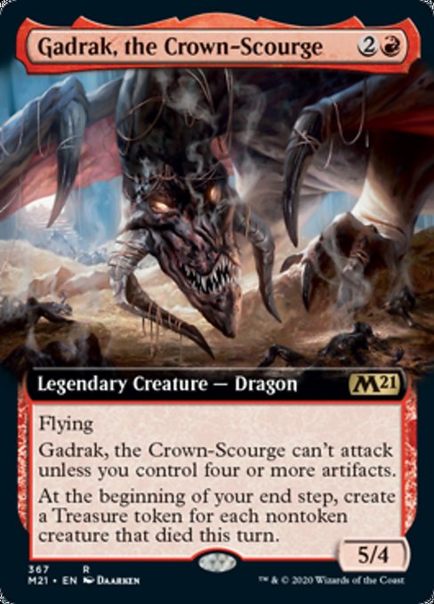 Gadrak, the Crown-Scourge (Extended Art) [Core Set 2021] | Tabernacle Games