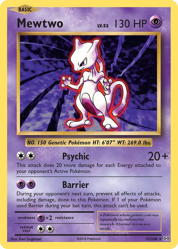 Mewtwo (51/108) (Theme Deck Exclusive) [XY: Evolutions] | Tabernacle Games