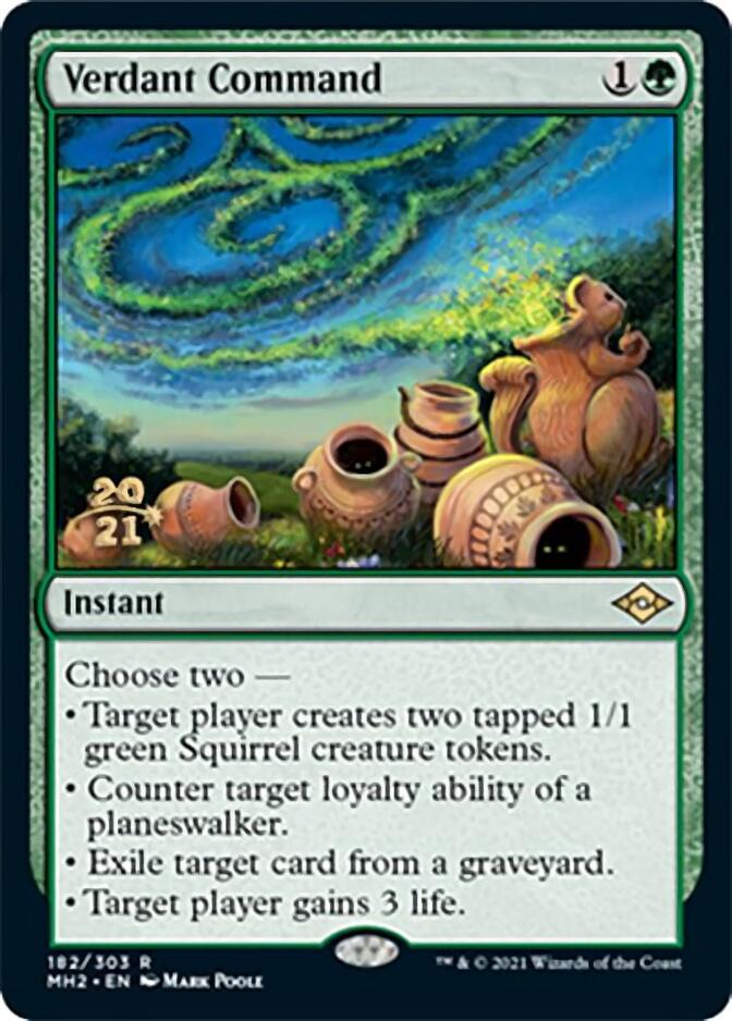 Verdant Command [Modern Horizons 2 Prerelease Promos] | Tabernacle Games