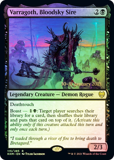 Varragoth, Bloodsky Sire  [Kaldheim Prerelease Promos] | Tabernacle Games