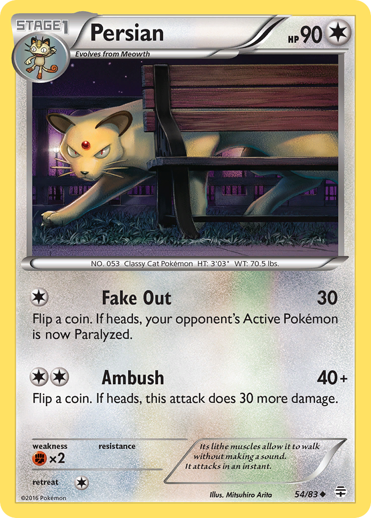 Persian (54/83) [XY: Generations] | Tabernacle Games