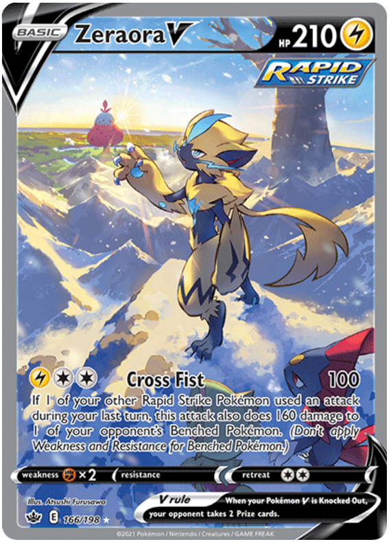 Zeraora V (166/198) [Sword & Shield: Chilling Reign] | Tabernacle Games