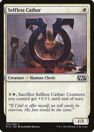 Selfless Cathar [Magic 2015] | Tabernacle Games