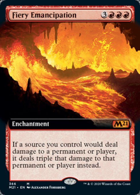 Fiery Emancipation (Extended Art) [Core Set 2021] | Tabernacle Games