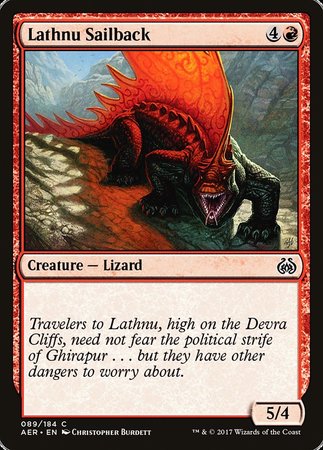 Lathnu Sailback [Aether Revolt] | Tabernacle Games