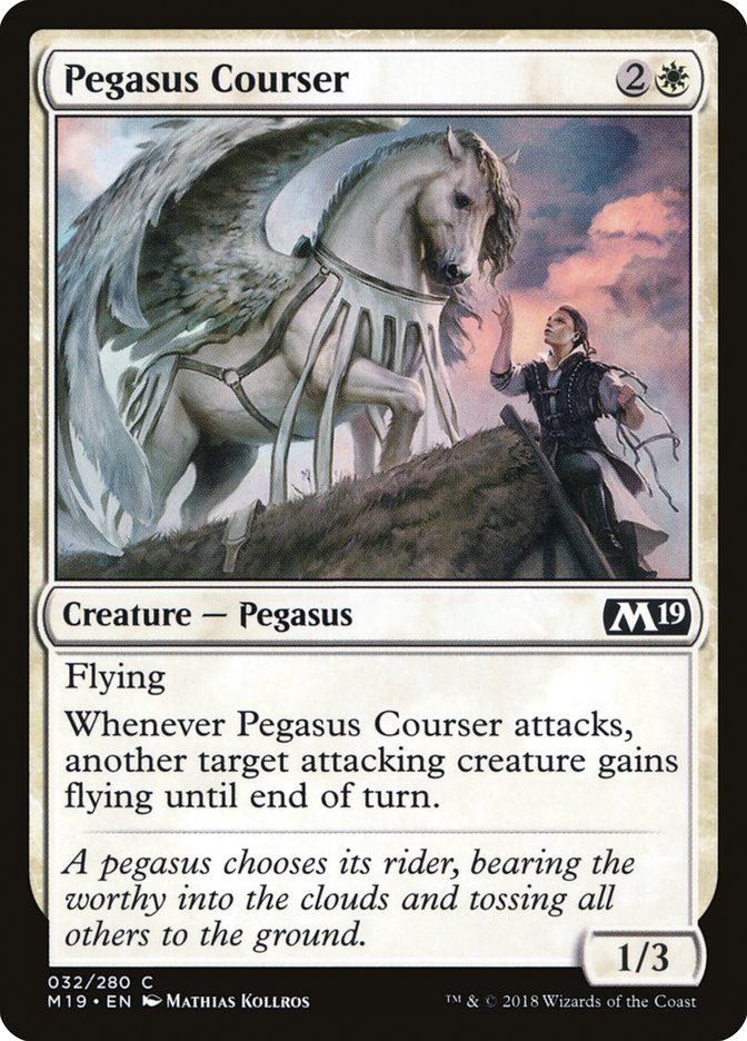 Pegasus Courser [Core Set 2019] | Tabernacle Games