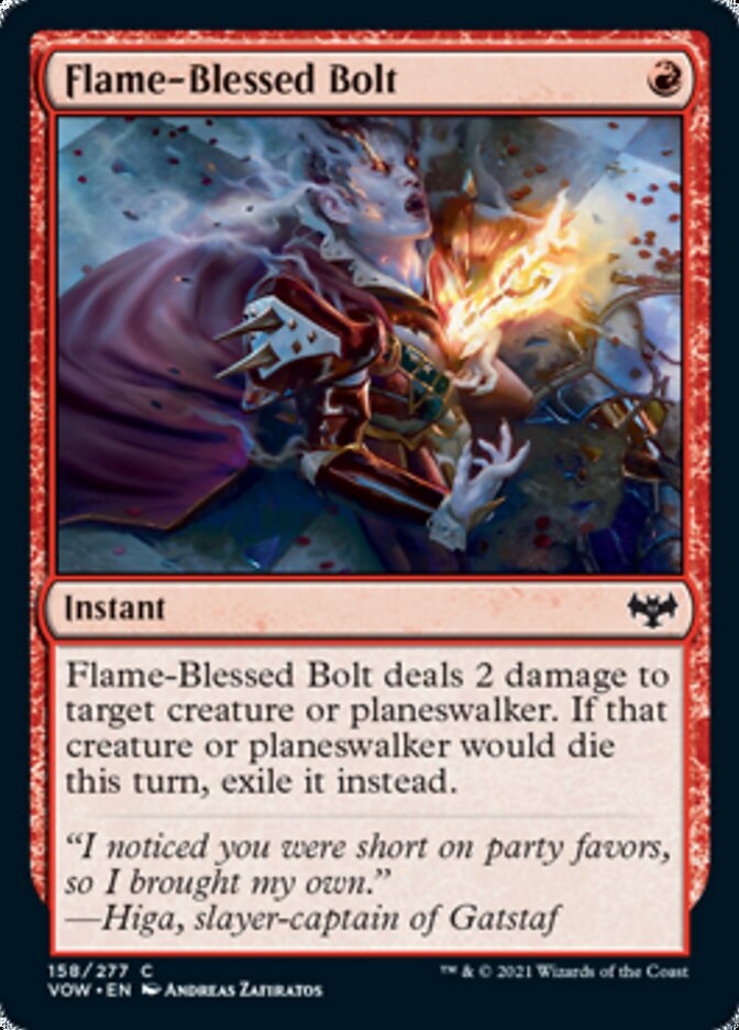 Flame-Blessed Bolt [Innistrad: Crimson Vow] | Tabernacle Games