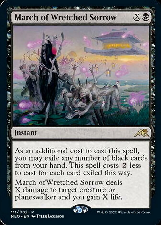 March of Wretched Sorrow (Promo Pack) [Kamigawa: Neon Dynasty Promos] | Tabernacle Games