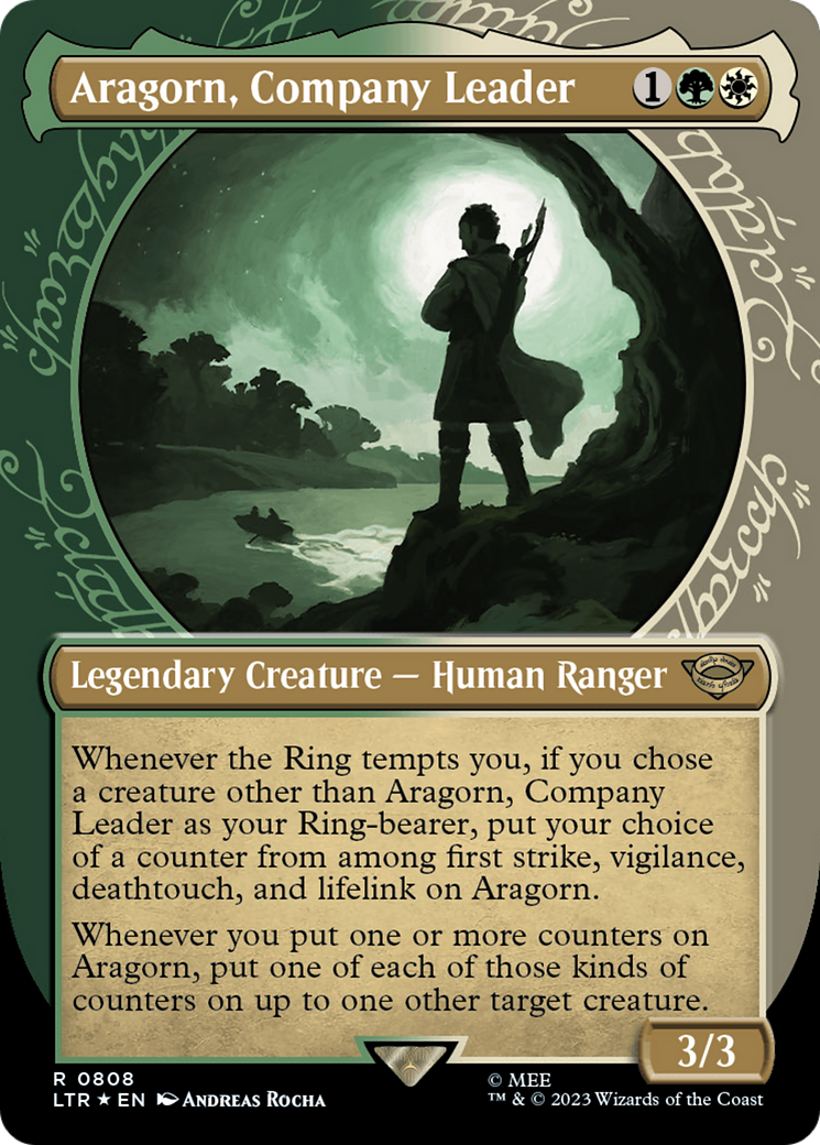 Aragorn, Company Leader (Showcase) (Surge Foil) [The Lord of the Rings: Tales of Middle-Earth] | Tabernacle Games