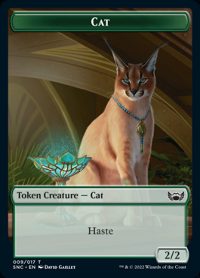 Cat // Angel Double-sided Token [Streets of New Capenna Tokens] | Tabernacle Games