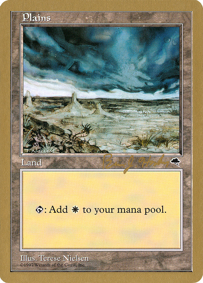 Plains (bh334) (Brian Hacker) [World Championship Decks 1998] | Tabernacle Games