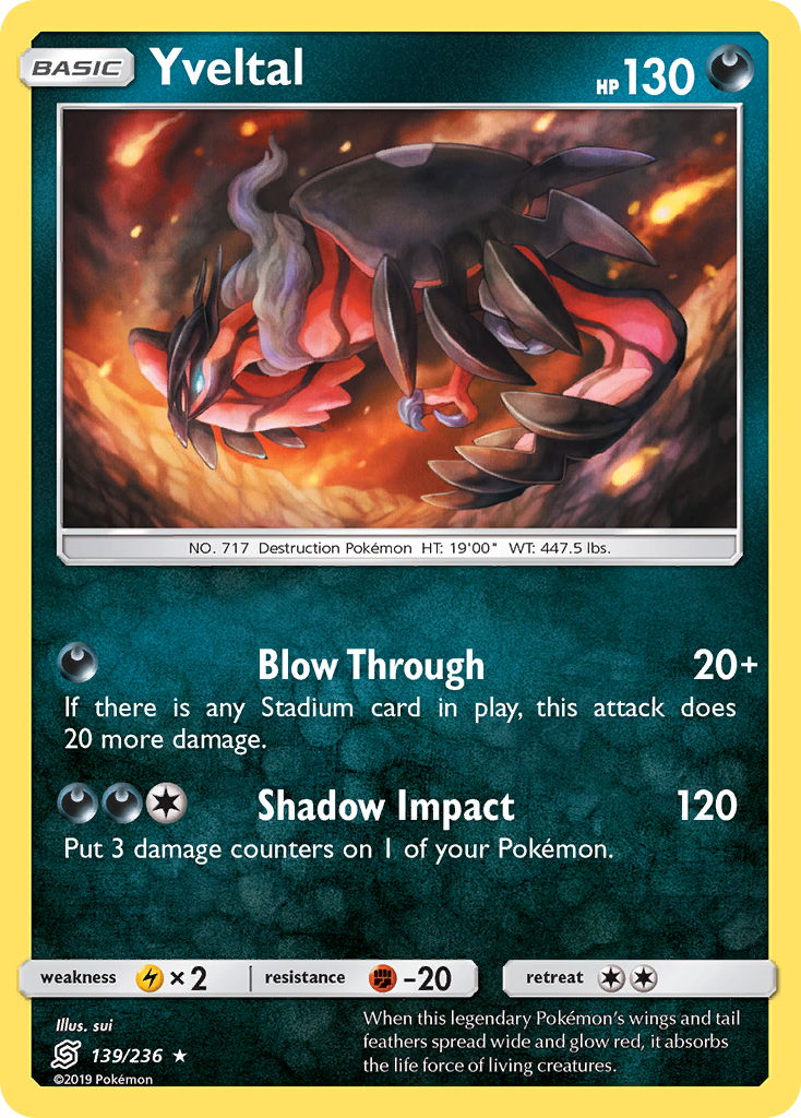 Yveltal (139/236) [Sun & Moon: Unified Minds] | Tabernacle Games