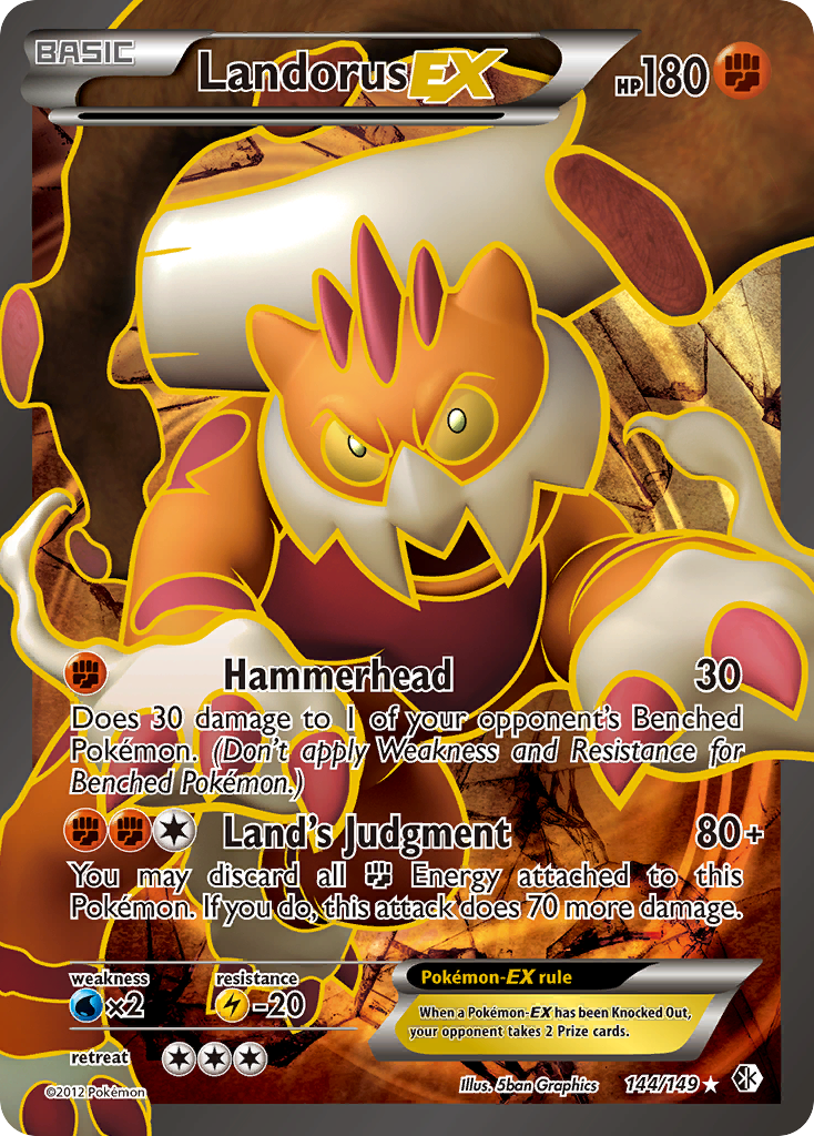 Landorus EX (144/149) [Black & White: Boundaries Crossed] | Tabernacle Games