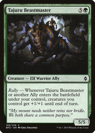 Tajuru Beastmaster [Battle for Zendikar] | Tabernacle Games