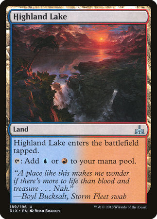 Highland Lake [Rivals of Ixalan] | Tabernacle Games