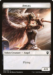 Angel // Salamander Warrior Token [Commander Legends Tokens] | Tabernacle Games