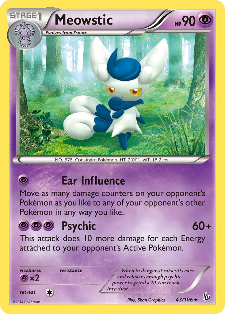 Meowstic (43/106) (Theme Deck Exclusive) [XY: Flashfire] | Tabernacle Games