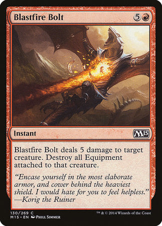 Blastfire Bolt [Magic 2015] | Tabernacle Games