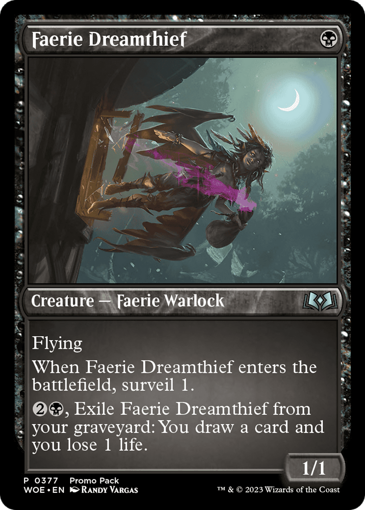 Faerie Dreamthief (Promo Pack) [Wilds of Eldraine Promos] | Tabernacle Games