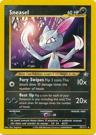 Sneasel (25/111) [Neo Genesis Unlimited] | Tabernacle Games