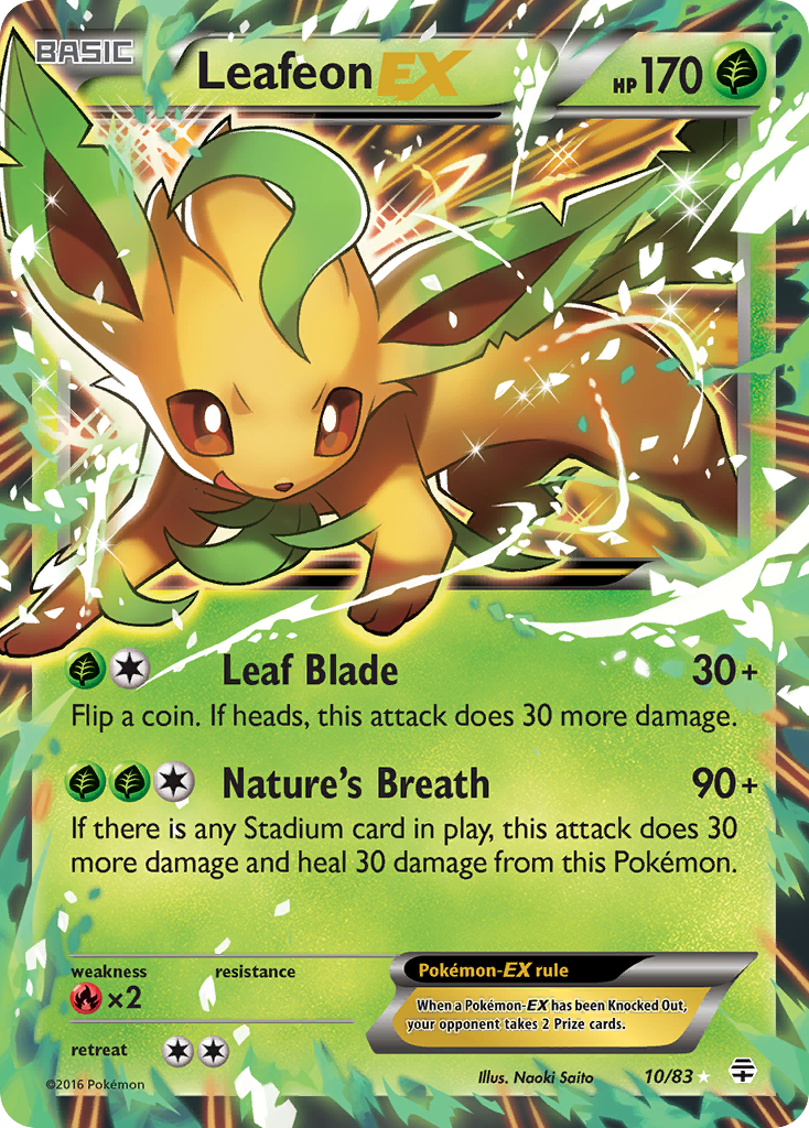 Leafeon EX (10/83) [XY: Generations] | Tabernacle Games