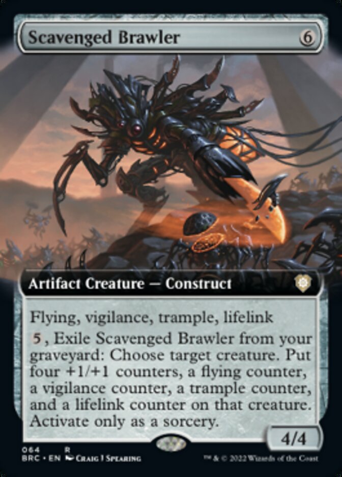 Scavenged Brawler (Extended Art) [The Brothers' War Commander] | Tabernacle Games
