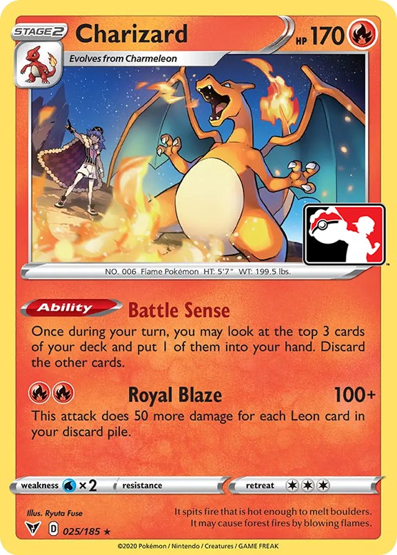 Charizard (025/185) [Prize Pack Series One] | Tabernacle Games