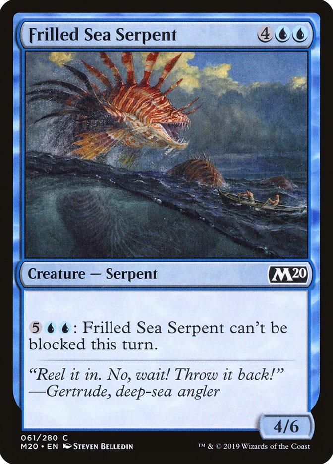 Frilled Sea Serpent [Core Set 2020] | Tabernacle Games