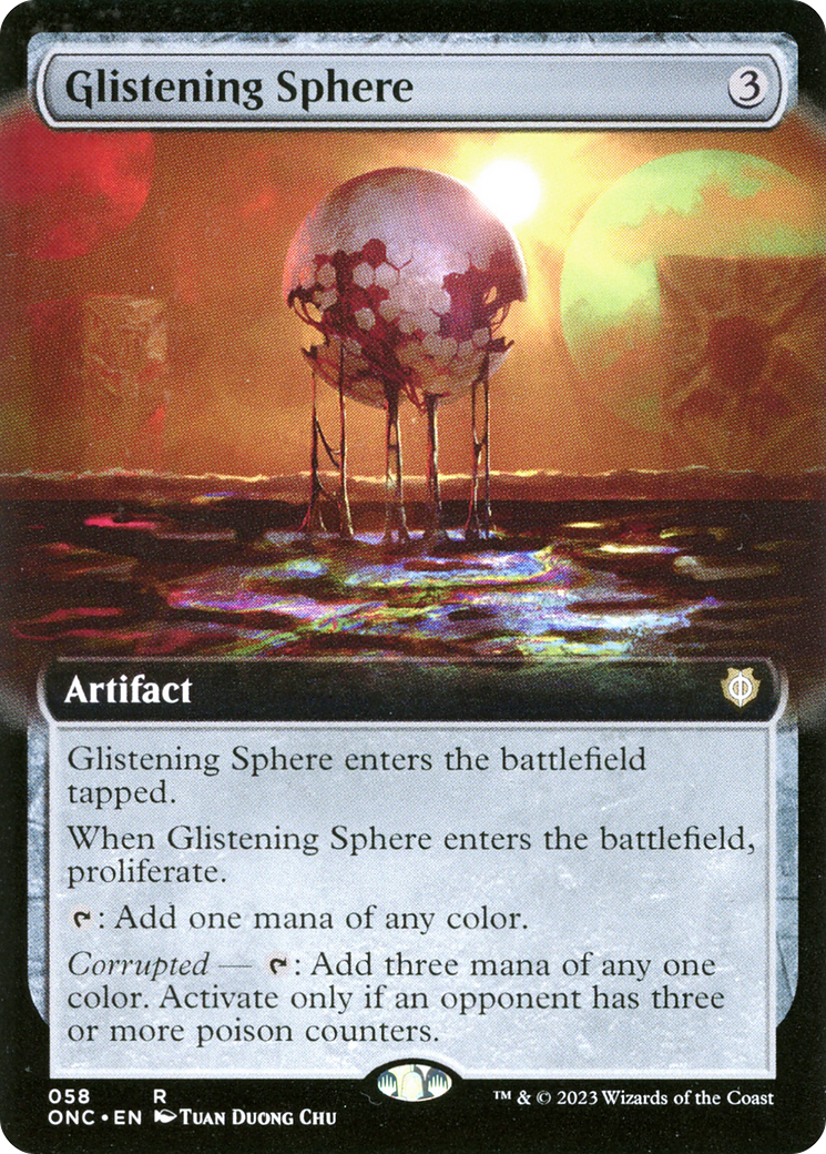 Glistening Sphere (Extended Art) [Phyrexia: All Will Be One Commander] | Tabernacle Games