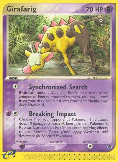 Girafarig (16/97) [EX: Dragon] | Tabernacle Games