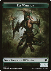 Elf Warrior // Thrull Token [Commander Legends Tokens] | Tabernacle Games