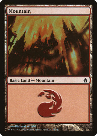 Mountain (34) [Premium Deck Series: Fire and Lightning] | Tabernacle Games