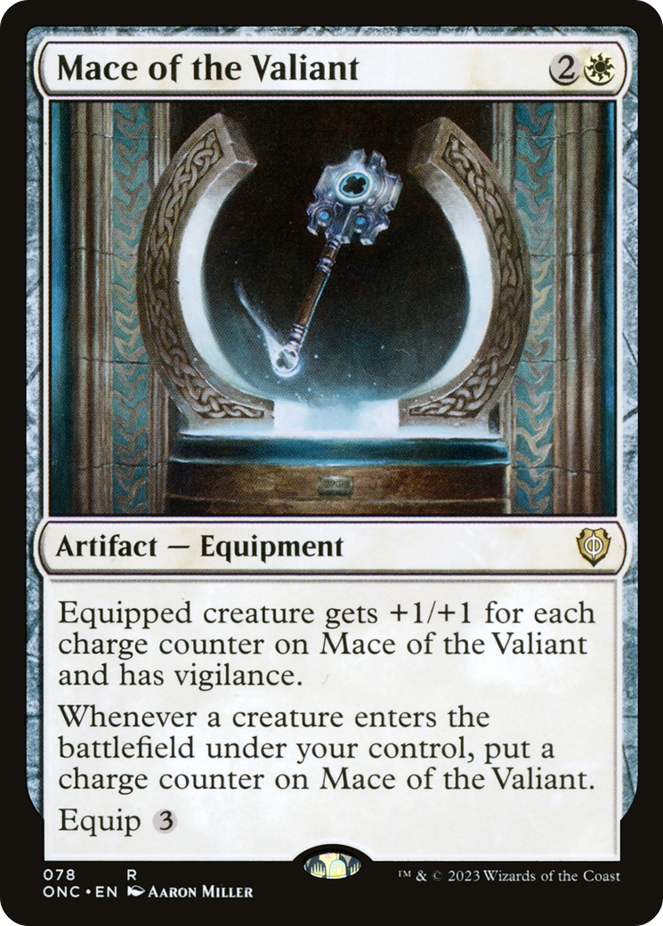 Mace of the Valiant [Phyrexia: All Will Be One Commander] | Tabernacle Games