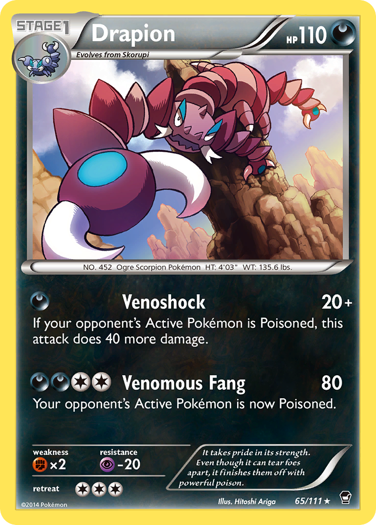 Drapion (65/111) [XY: Furious Fists] | Tabernacle Games