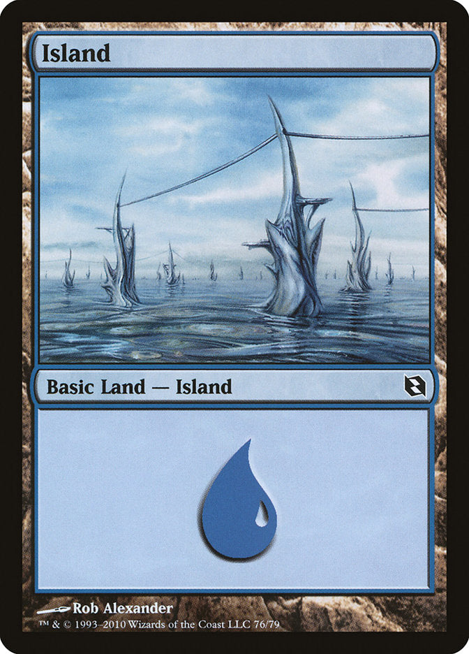 Island (76) [Duel Decks: Elspeth vs. Tezzeret] | Tabernacle Games