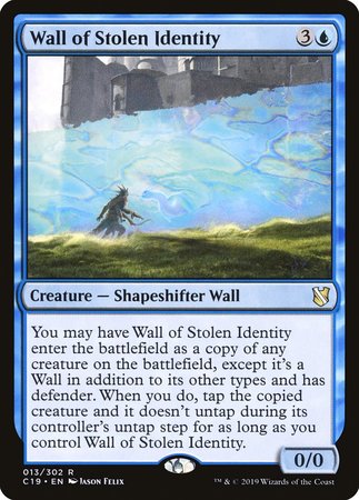 Wall of Stolen Identity [Commander 2019] | Tabernacle Games