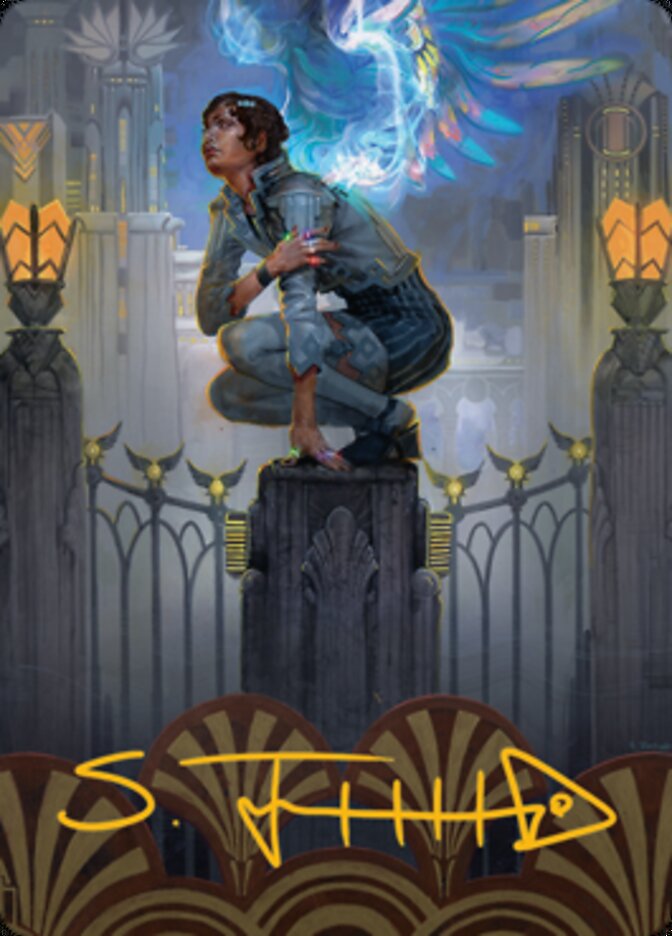 Giada, Font of Hope 2 Art Card (Gold-Stamped Signature) [Streets of New Capenna Art Series] | Tabernacle Games