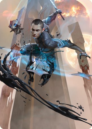 Kaito, Dancing Shadow Art Card [Phyrexia: All Will Be One Art Series] | Tabernacle Games